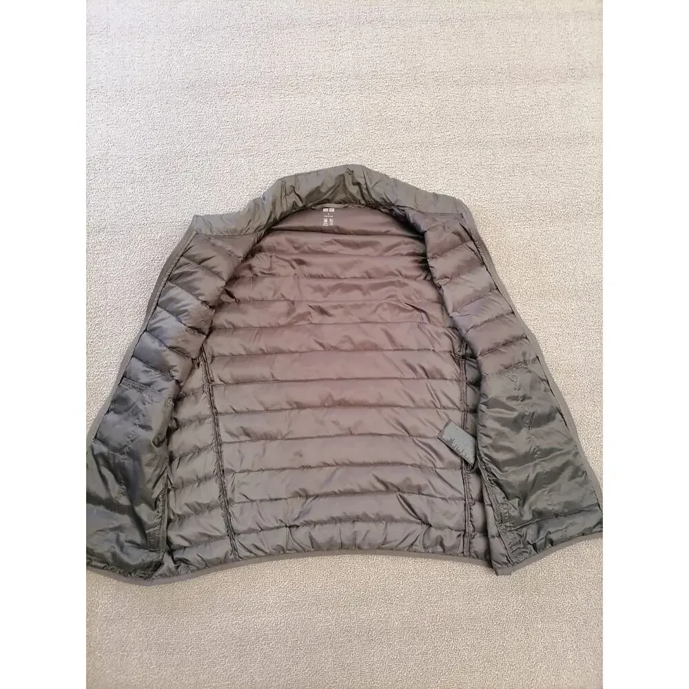 UNIQLO Small Female Grey Ultra Lightweight Full Zip Puffer Vest Fall Sporty - Picture 8 of 9